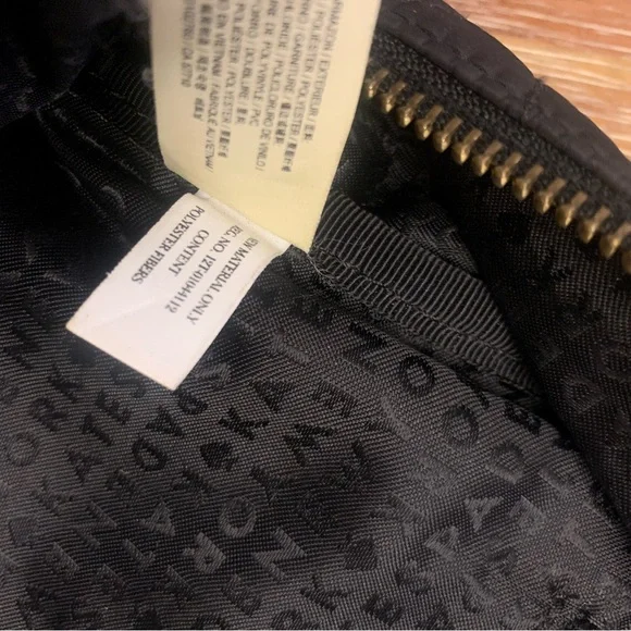 Kate Spade Black Quilted Backpack with Gold Details - Picture 15 of 16